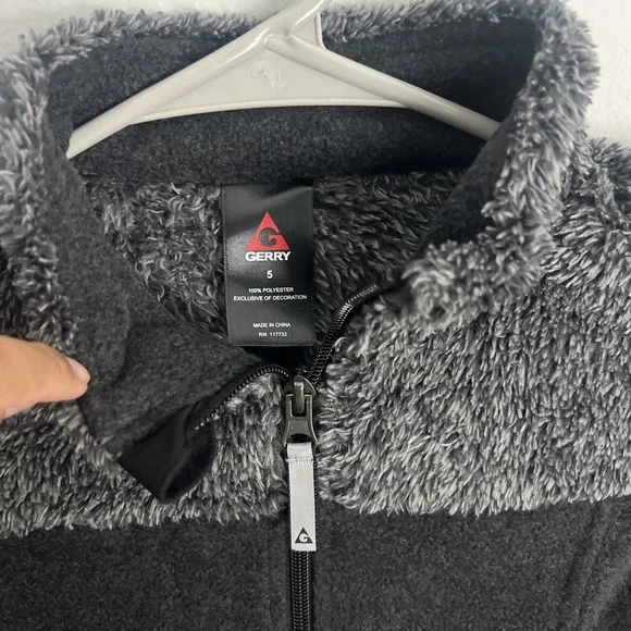 GERRY Gray Fleece Jacket-size 5 - Picture 2 of 3